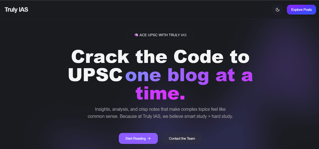 Truly IAS Blog